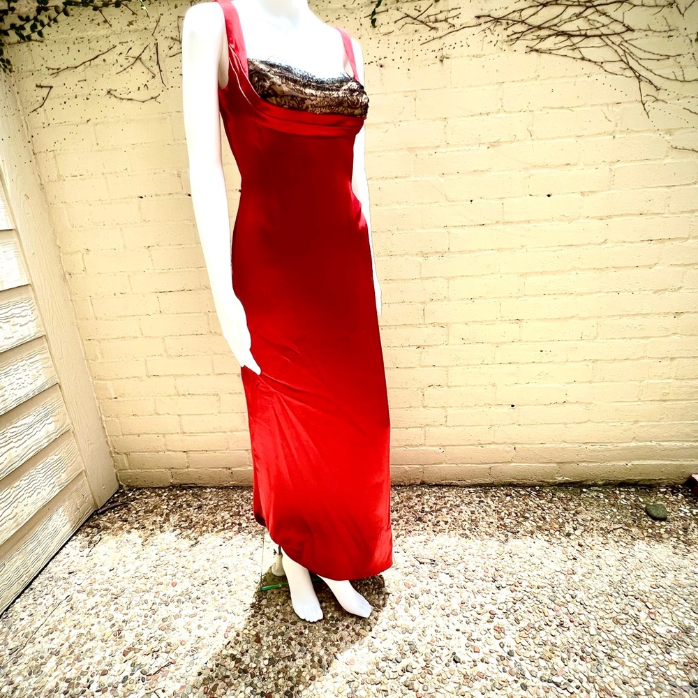 Vera Wang Gilded Age Red Gown sz4 - Picture 8 of 16